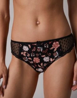 Culotte Midi Dentelle Coton Uni Et Imprimé Floral Tropea - Lot De 4