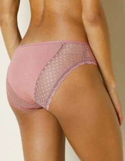 Culotte Midi Dentelle Coton Uni Et Imprimé Floral Tropea - Lot De 4 12 Culotte Midi Dentelle Coton Uni Et Imprimé Floral Tropea - Lot De 4 -Célèbre Lingerie Magasin 707879 C01 zoomx vue5