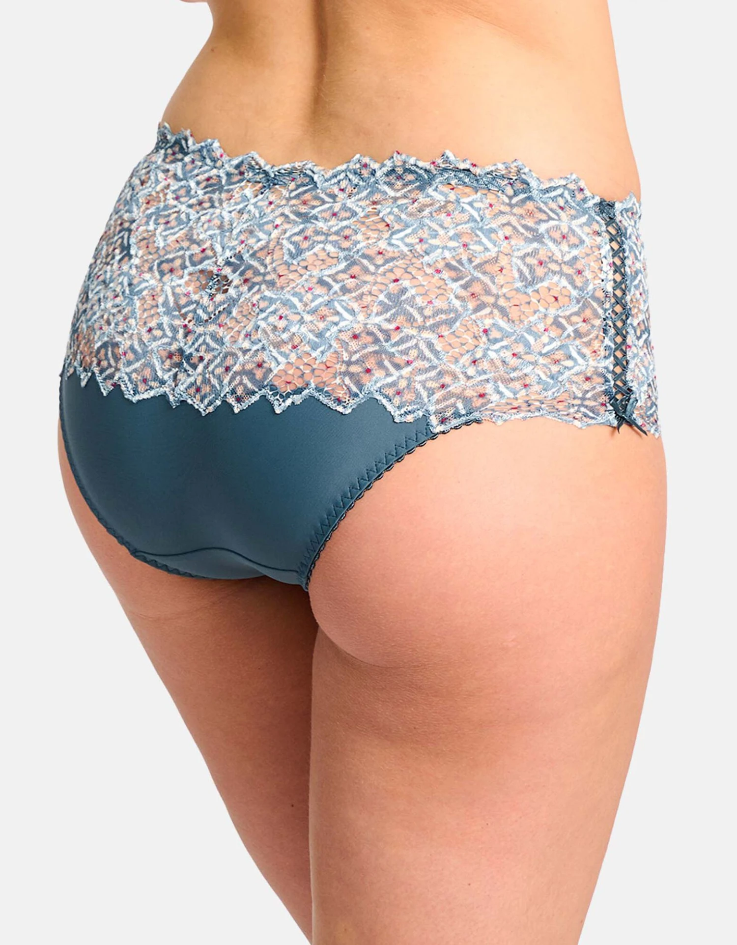 Culotte Haute Dentelle Imprimée Mosaïc Arum 3 Culotte Haute Dentelle Imprimée Mosaïc Arum