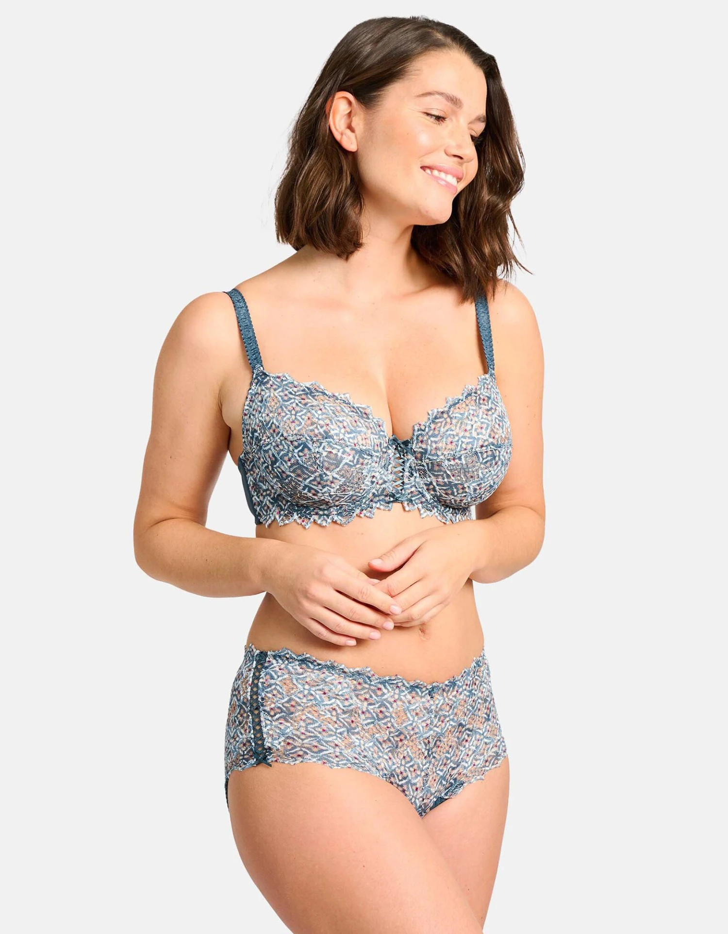 Culotte Haute Dentelle Imprimée Mosaïc Arum 5 Culotte Haute Dentelle Imprimée Mosaïc Arum – Image 3