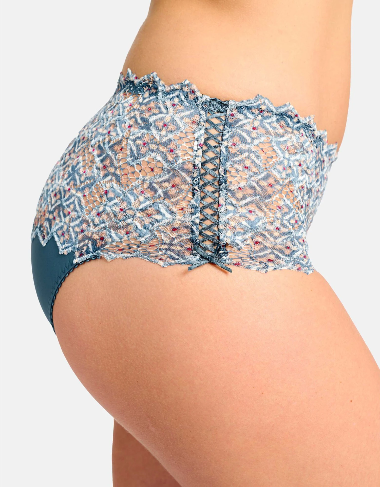 Culotte Haute Dentelle Imprimée Mosaïc Arum 6 Culotte Haute Dentelle Imprimée Mosaïc Arum – Image 4
