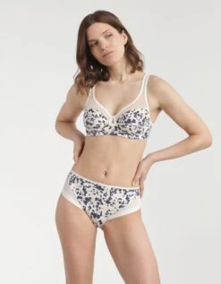 DIM Culotte Generous Microfibre Et Tulle Imprimé Fleuri 9 DIM Culotte Generous Microfibre Et Tulle Imprimé Fleuri -Célèbre Lingerie Magasin 707896 C01 zoomx vue3