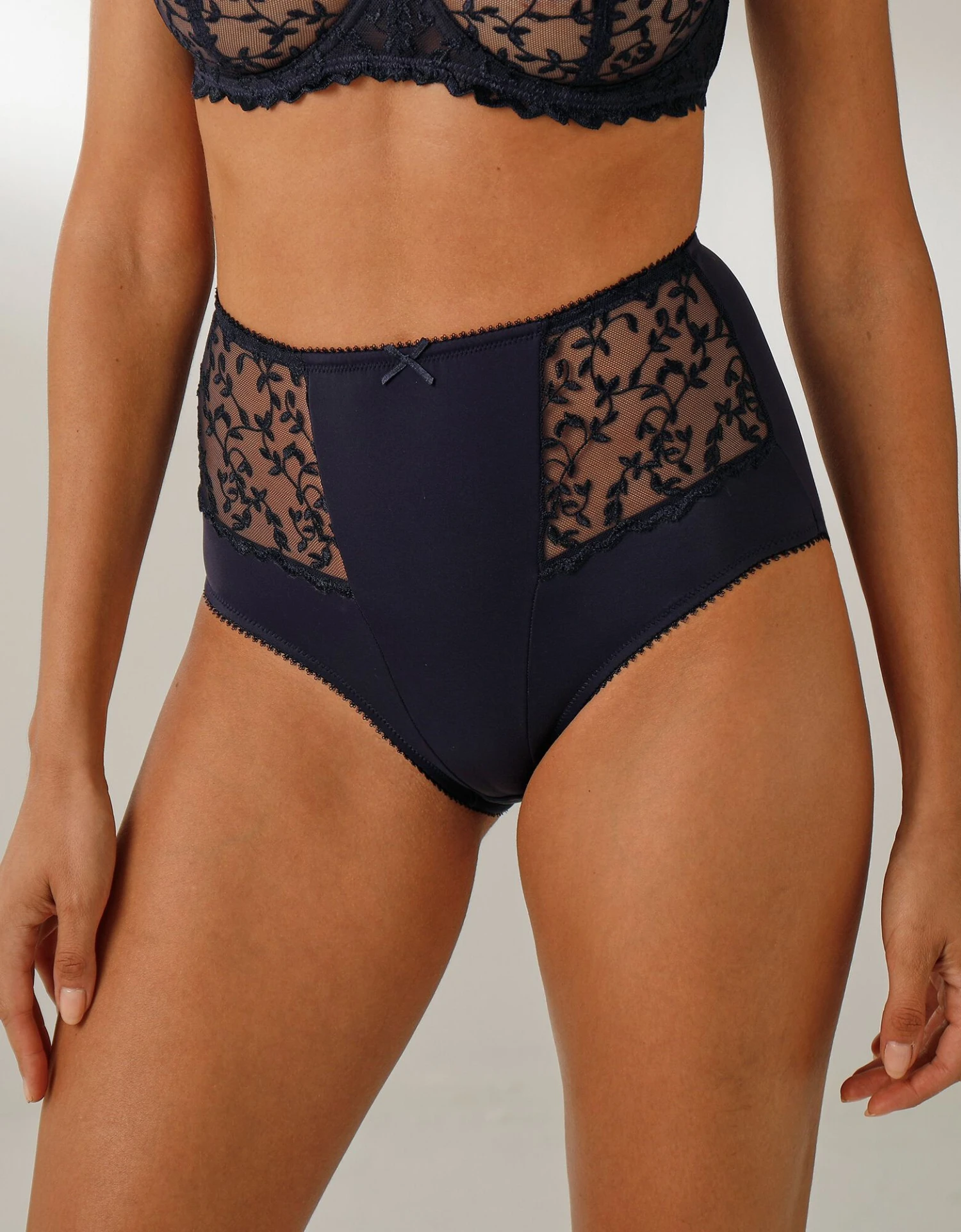 Culotte Taille Haute Microfibre Et Tulle Brodé Stretch Batlow - Lot De 2 3 Culotte Taille Haute Microfibre Et Tulle Brodé Stretch Batlow - Lot De 2