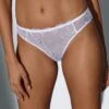 Culotte Forme Tanga Tulle Brodé Et Plumetis Lolak -Célèbre Lingerie Magasin 707911 C01 zoomx