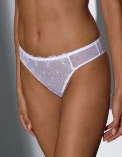 Culotte Forme Tanga Tulle Brodé Et Plumetis Lolak -Célèbre Lingerie Magasin 707911 C01 zoomx vue4