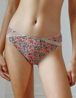 Culotte Forme Midi Tulle Imprimé Fleuri Wono