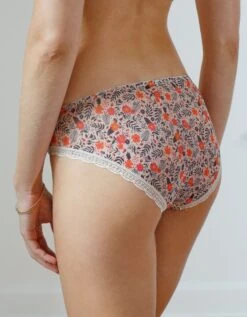 Culotte Forme Midi Tulle Imprimé Fleuri Wono -Célèbre Lingerie Magasin 707914 C00 zoomx vue3