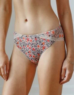 Culotte Forme Midi Tulle Imprimé Fleuri Wono -Célèbre Lingerie Magasin 707914 C00 zoomx vue4