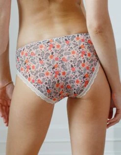 Culotte Forme Midi Tulle Imprimé Fleuri Wono -Célèbre Lingerie Magasin 707914 C00 zoomx vue6