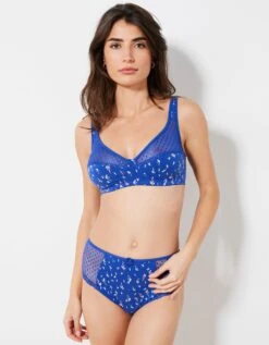 Culotte Maxi Dentelle Coton Imprimé "feuilles" Tropea - Lot De 4 -Célèbre Lingerie Magasin 707923 C01 zoomx vue5