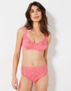 Culotte Maxi Dentelle Coton Imprimé "feuilles" Tropea - Lot De 4 -Célèbre Lingerie Magasin 707923 C01 zoomx vue6